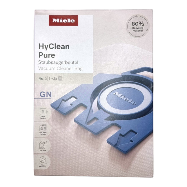 Miele HyClean Pure GN Staubsaugerbeutel 4 Stueck mit Filter 12421130 fuer Complete C2 C3 Classic C1 S8 S5 S2 0 - toolbrothers