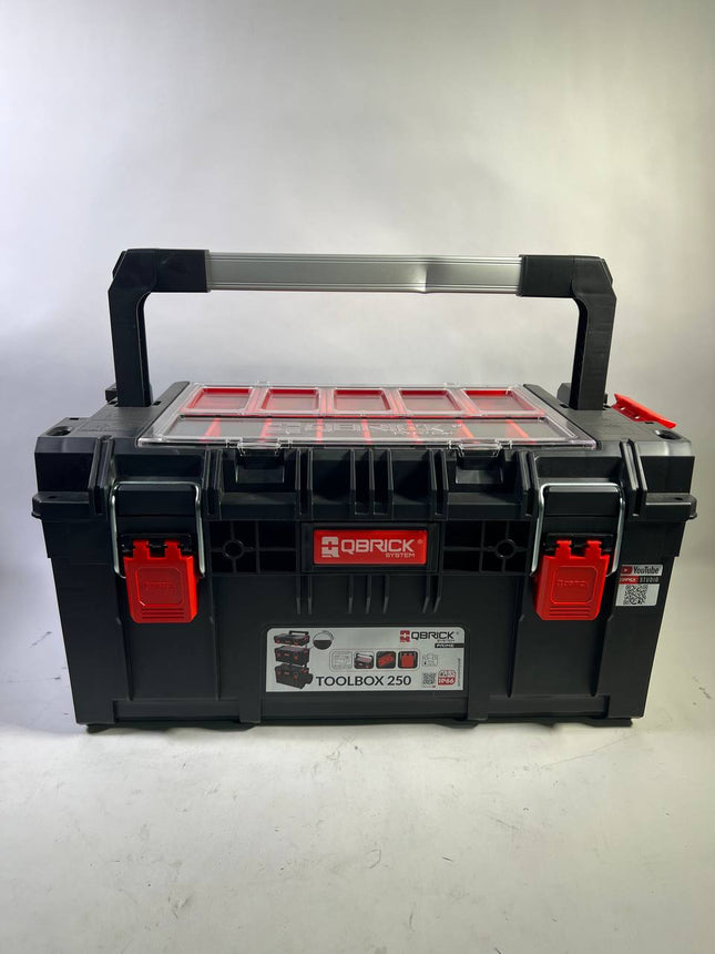 Qbrick System PRIME Toolbox 250 Expert mit Organizer stapelbar 535 x 327 x 277 mm 26l IP66 mit 10 Trennwaenden 5 Inlays Beschaedigt 1 - toolbrothers