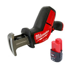 Milwaukee M12 CHZ 201 Akku Saebelsaege 12 V Brushless 1x Akku 2 0 Ah ohne Ladegeraet 0 - toolbrothers