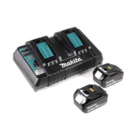 Makita DUC 355 PM2 Akku Kettensäge 36V ( 2x18V ) Brushless 35 cm + 2x 4,0 Ah Akku + Doppelladegerät - Toolbrothers