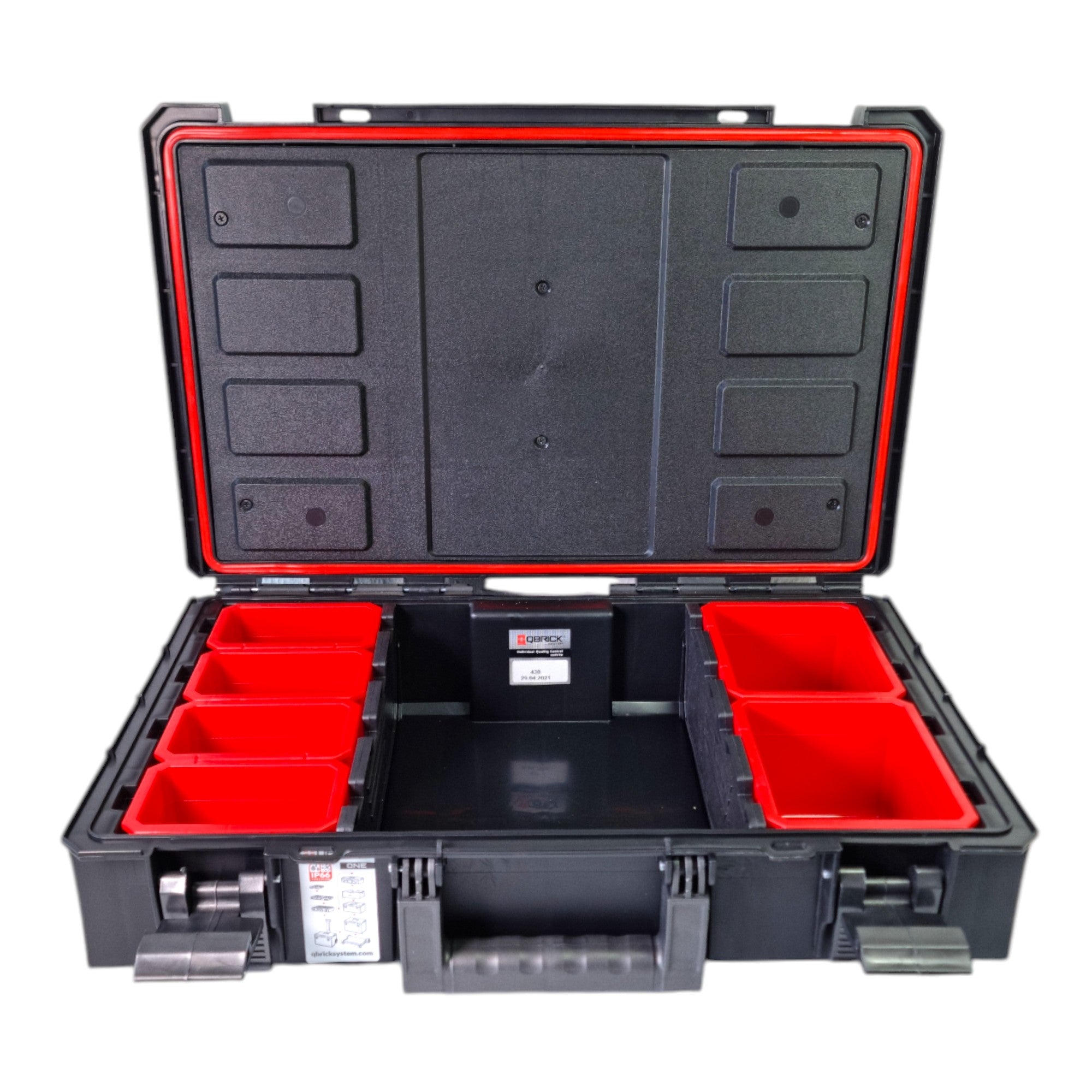 Qbrick System ONE 200 Basic Werkzeugkoffer universeller modularer Organizer 585 x 385 x 190 mm 15 4 l IP66 alte Version 2 - toolbrothers