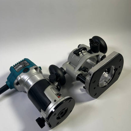 Makita RT 0702 CX2J Multifunktionsfraese 710 W 6 8 mm Oberfraesenmodul Kantenfraesenmodul Winkelfraesenmodul Makpac Neuwertig 4 - toolbrothers