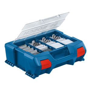 Bosch L-Case Pick & Click Professional Werkzeugkoffer ( 1600A026W3 ) + 82 tlg. Bit und Bohrer Set
