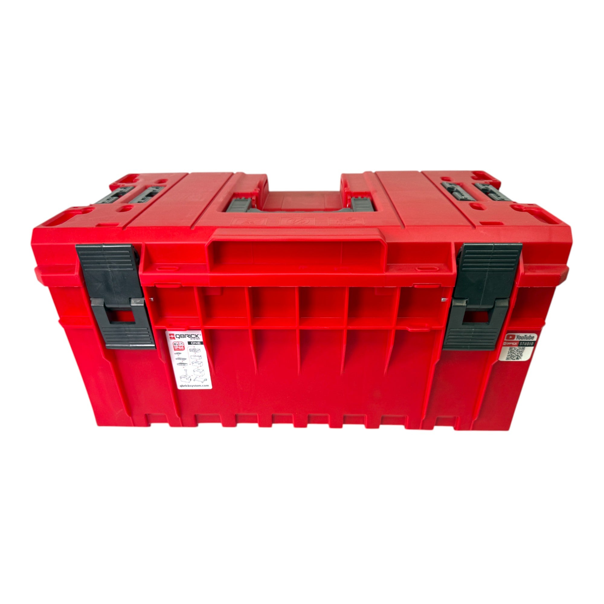 Qbrick System ONE 350 Vario RED ULTRA HD Custom Werkzeugkoffer modularer Organizer 585 x 385 x 320 mm 38 l stapelbar IP66 alte Version 1 - toolbrothers