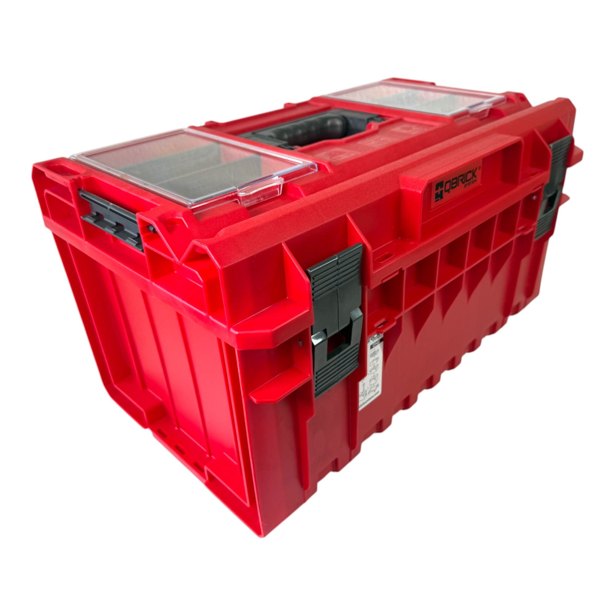Qbrick System ONE 350 Profi RED ULTRA HD Custom Werkzeugkoffer modularer Organizer 585 x 385 x 320 mm 38 l stapelbar IP66 alte Version 2 - toolbrothers