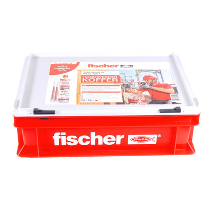 Fischer Montage Mörtel FIS VL 300 T Vinylester - 10x Kartuschen mit 20x Statikmischer im Handwerkerkoffer HWK ( 548655 ) - Toolbrothers