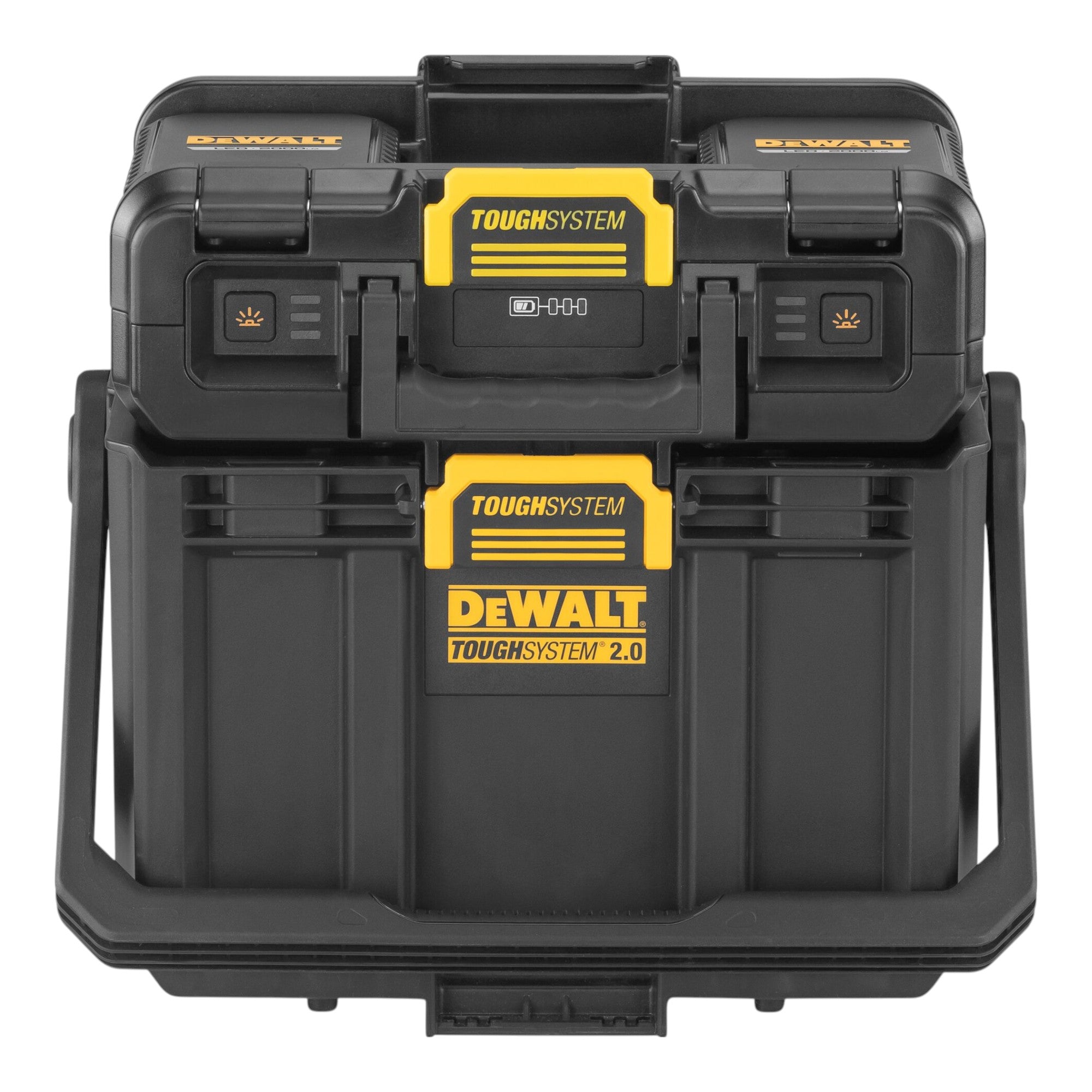 DeWalt DWST08061 1 Werkzeugbox mit integrierten Leuchten 395 x 352 x 255 mm ToughSystem 2 0 ohne Akku ohne Ladegeraet 3 - toolbrothers