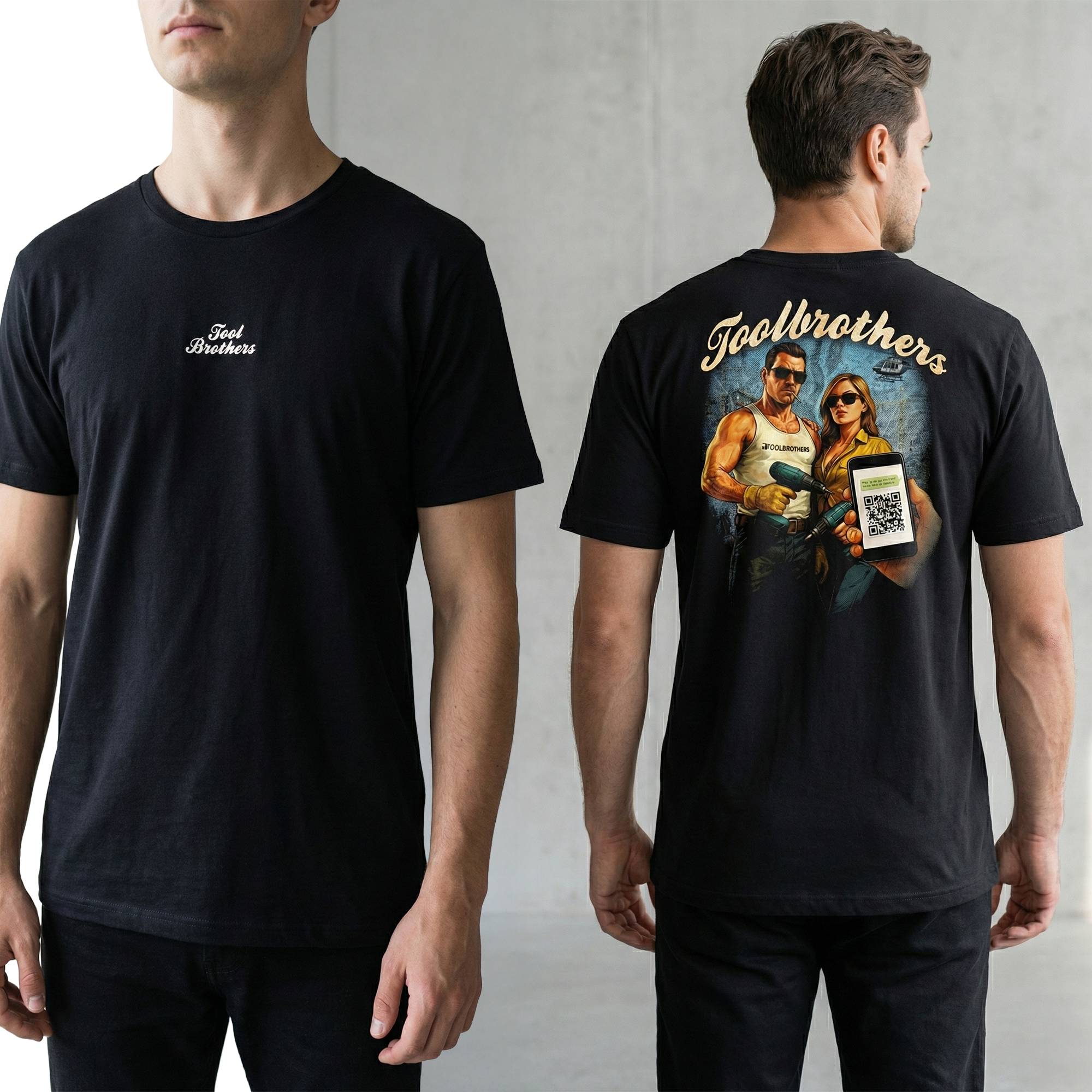 Toolbrothers Fan Shirt Simple Black Groesse S 3 - toolbrothers
