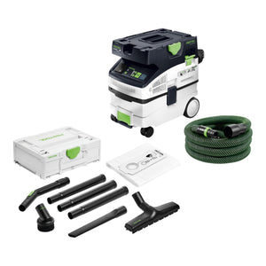 Festool CTL MIDI I CLEANTEC Absaugmobil 1200 Watt 15 l Staubklasse L ( 578309 ) + 7 tlg. Standard Reinigungsset ( 577257 )