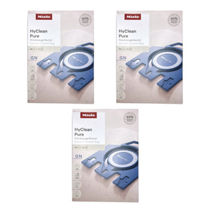 Miele 3x HyClean Pure GN Staubsaugerbeutel 12 Stück mit Filter ( 3x 12421130 ) für Complete C2 / C3 / Classic C1 / S8 / S5 / S2
