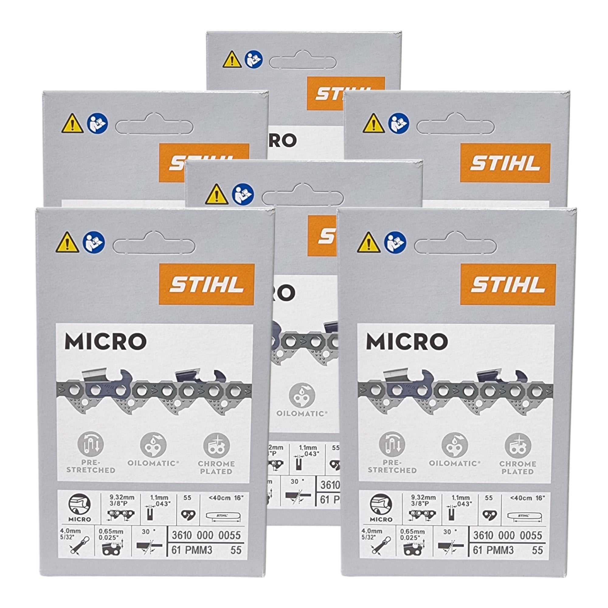 Stihl 6x 3 8 Picco Micro Mini 3 PMM3 Saegekette 40 cm 3 8 P 1 3 mm 55 TG 6 Stueck 6x 36100000055  0 - toolbrothers