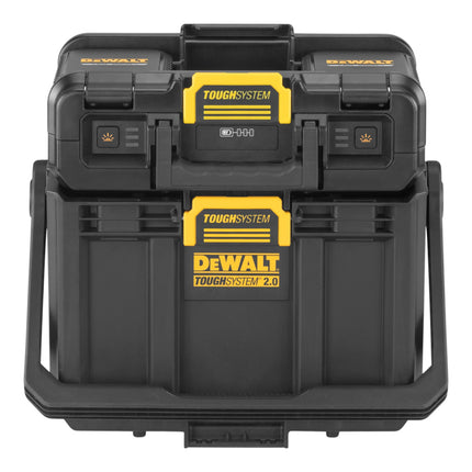 DeWalt DWST08061 1 Werkzeugbox mit integrierten Leuchten 395 x 352 x 255 mm ToughSystem 2 0 1x Akku 2 0 Ah Ladegeraet 1 - toolbrothers