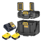 DeWalt DWST08061 1 Werkzeugbox mit integrierten Leuchten 395 x 352 x 255 mm ToughSystem 2 0 2x Akku 5 0 Ah Ladegeraet 0 - toolbrothers