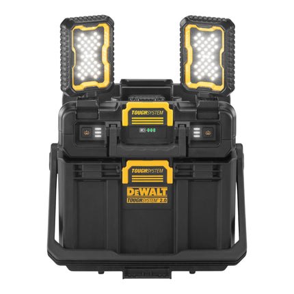 DeWalt DWST08061 1 Werkzeugbox mit integrierten Leuchten 395 x 352 x 255 mm ToughSystem 2 0 2x Powerstack Akku 5 0 Ah Ladegeraet 4 - toolbrothers