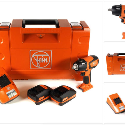 FEIN ASCD 18-300 W2 Akku Schlagschrauber 18 V Brushless 1/2" im Koffer + 2 x 2,5 Ah Akku + Ladegerät - Toolbrothers