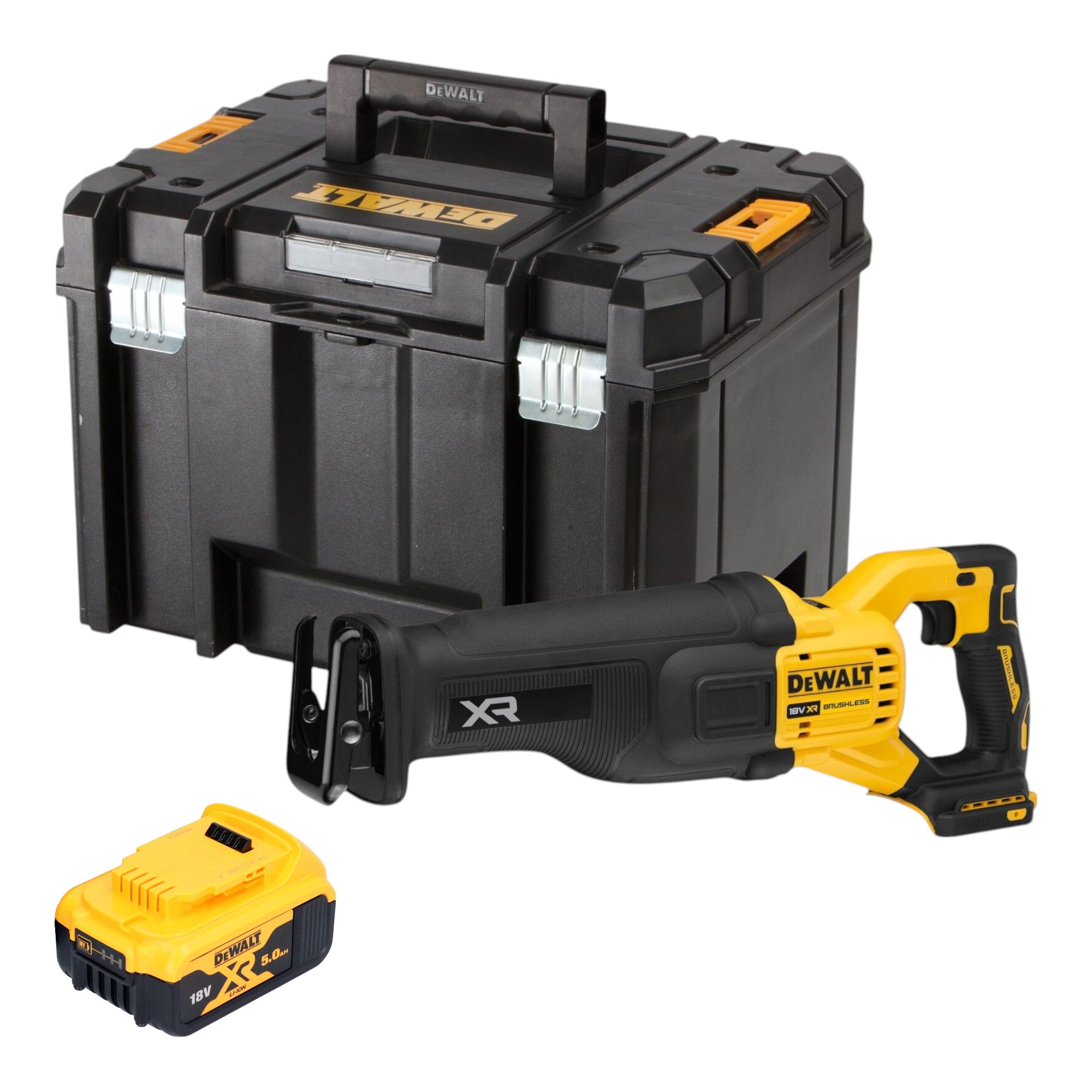 DeWalt DCS 386 NT Akku Saebelsaege 18 V Brushless 1x Akku 5 0 Ah TSTAK ohne Ladegeraet 0 - toolbrothers