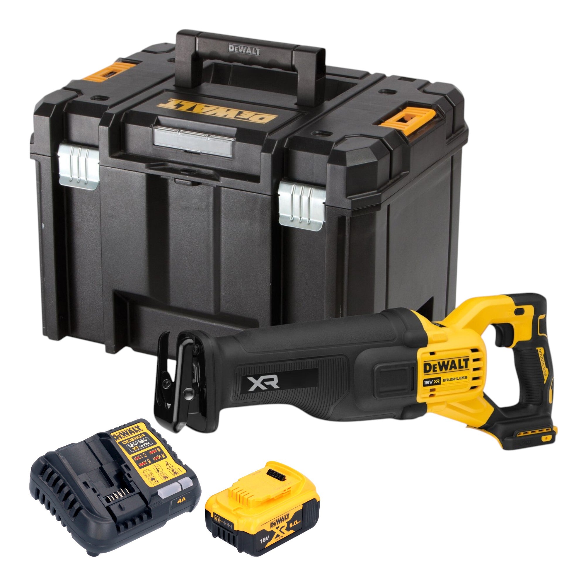 DeWalt DCS 386 P1T Akku Saebelsaege 18 V Brushless 1x Akku 5 0 Ah Ladegeraet TSTAK 0 - toolbrothers