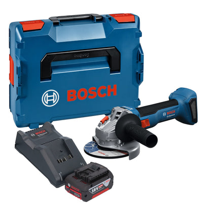 Bosch GWS 18V 8 Professional Akku Winkelschleifer 18 V 125 mm Brushless 1x Akku 4 0 Ah Ladegeraet L Boxx 0 - toolbrothers