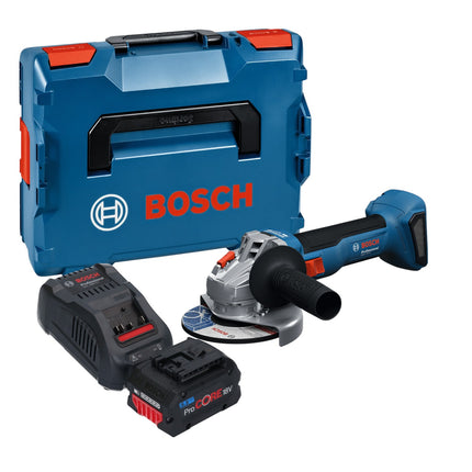 Bosch GWS 18V 8 Professional Akku Winkelschleifer 18 V 125 mm Brushless 1x ProCORE Akku 5 5 Ah Ladegeraet L Boxx 0 - toolbrothers