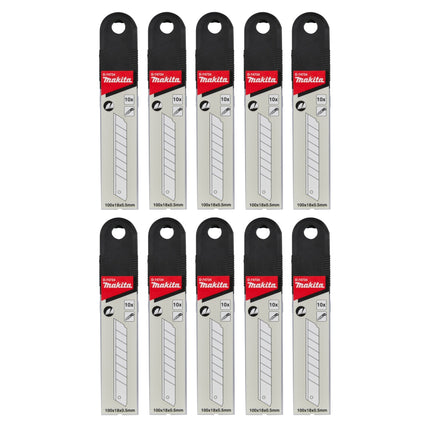 Makita 10x Abbrechklingen 100 Stk Ersatzklingen fuer Abbrechklingenmesser 10x D 74734  0 - toolbrothers