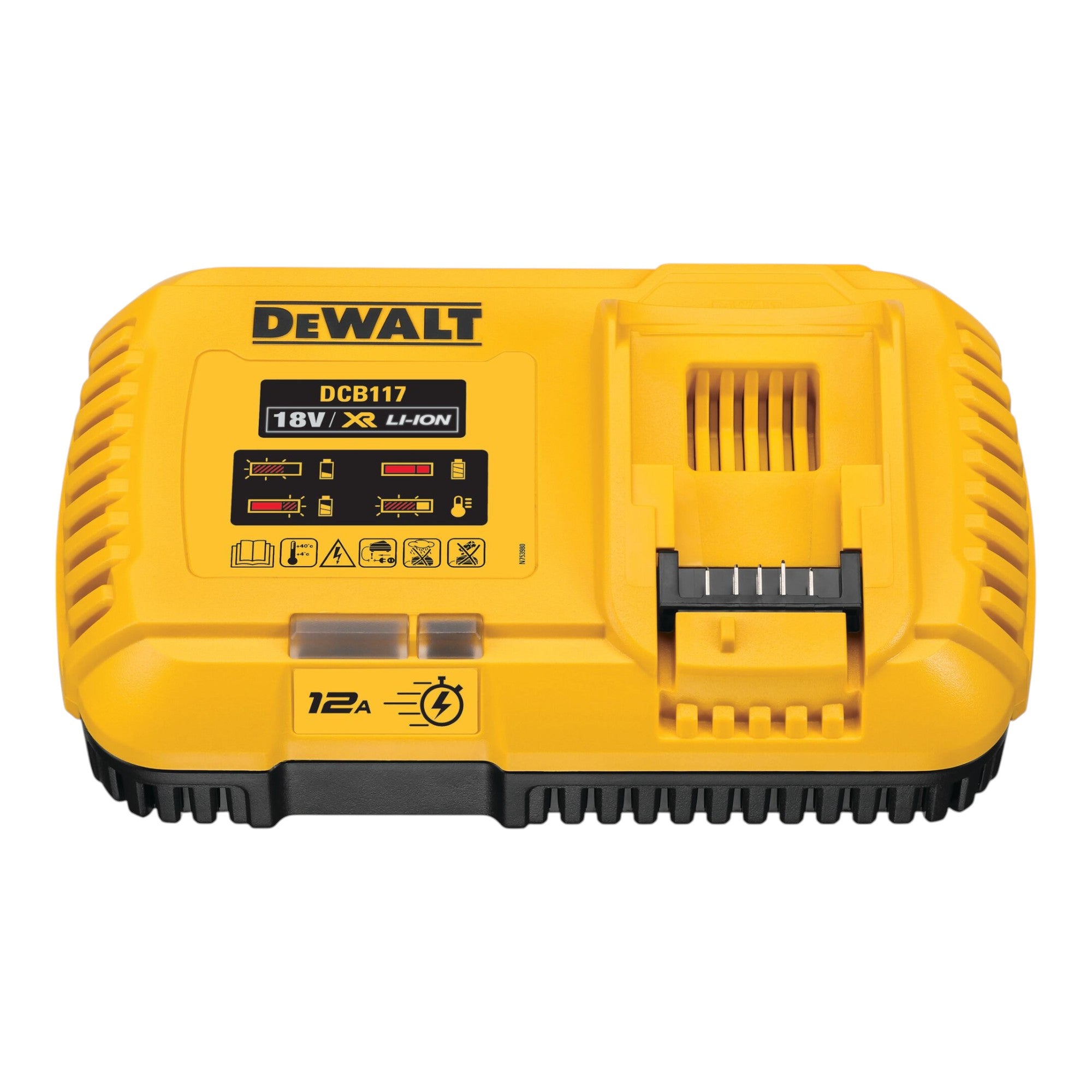 DeWalt DCB 117 Schnellladegeraet 18 V 12 A Ladestrom fuer XR Li Ion Akkus 1 - toolbrothers