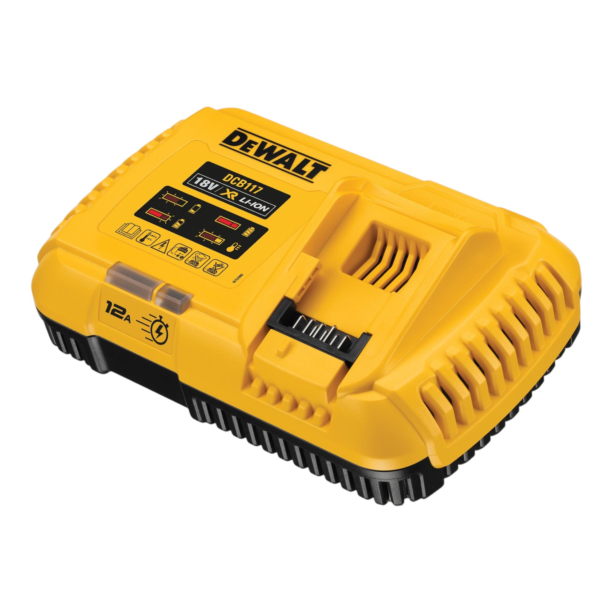 DeWalt DCB 117 Schnellladegeraet 18 V 12 A Ladestrom fuer XR Li Ion Akkus 0 - toolbrothers