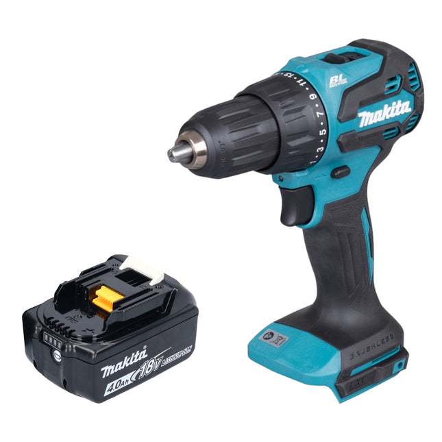 Makita DHP 490 M1 Akku Schlagbohrschrauber 18 V 65 Nm Brushless 1x Akku 4 0 Ah ohne Ladegeraet 0 - toolbrothers