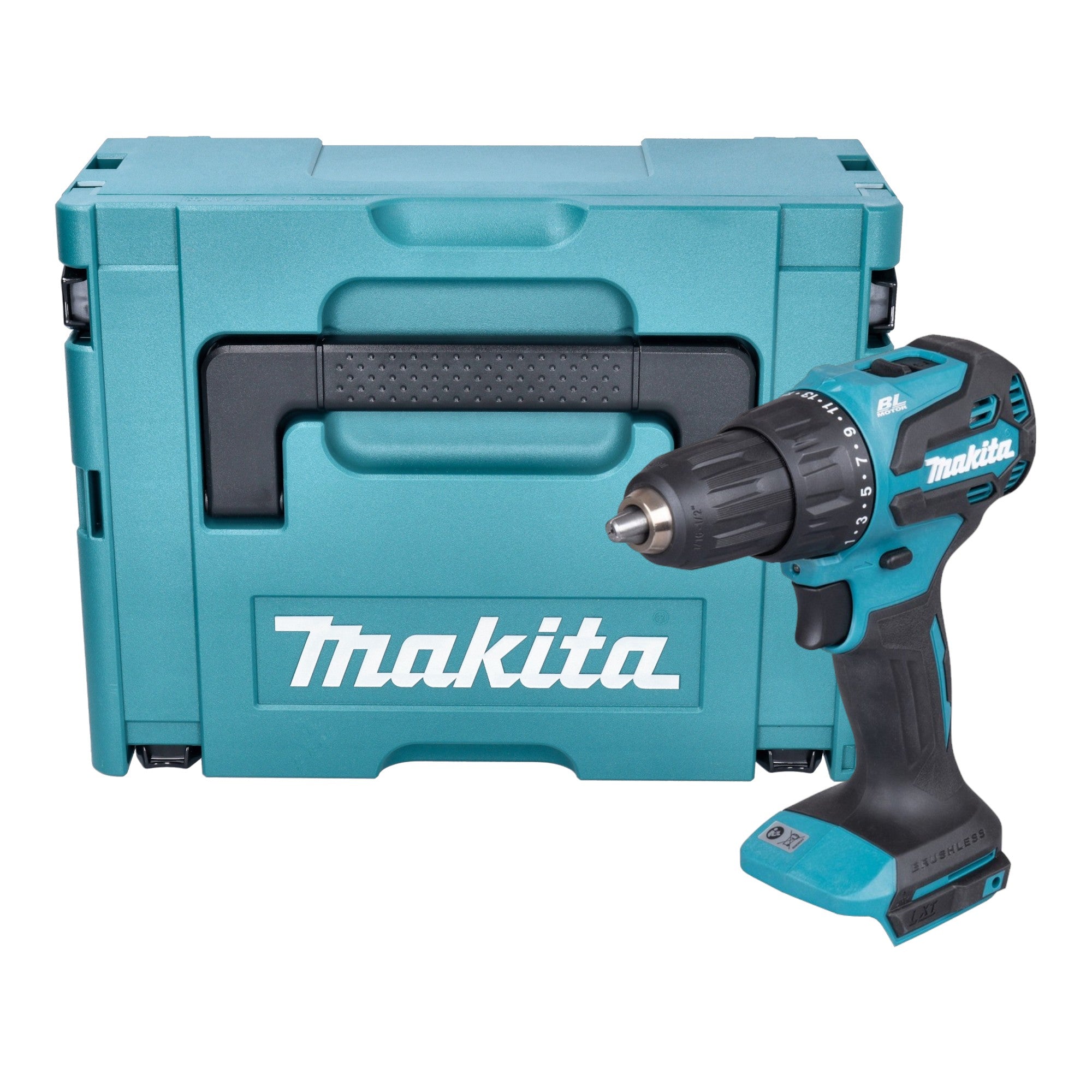 Makita DHP 490 ZJ Akku Schlagbohrschrauber 18 V 65 Nm Brushless Makpac ohne Akku ohne Ladegeraet 0 - toolbrothers