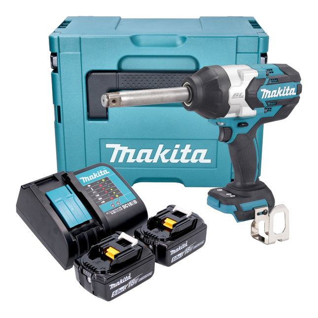 Makita DTW 1005 STJ Akku Schlagschrauber 18 V 1360 Nm 3 4 Brushless 2x Akku 5 0 Ah Ladegeraet Makpac 0 - toolbrothers
