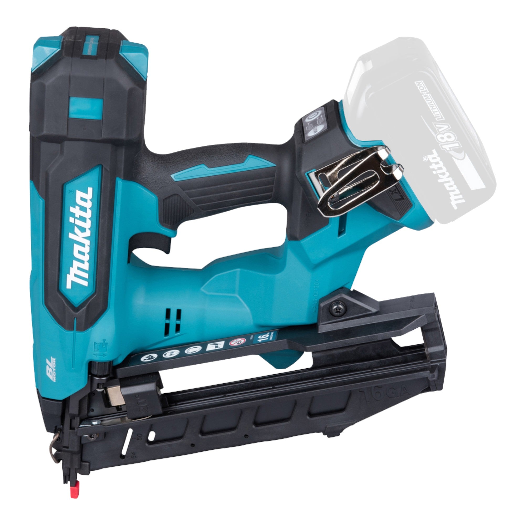 Makita DBN 610 RFJ Akku Stauchkopfnagler 18 V 32 64 mm Brushless 2x Akku 3 0 Ah Ladegeraet Makpac 1 - toolbrothers