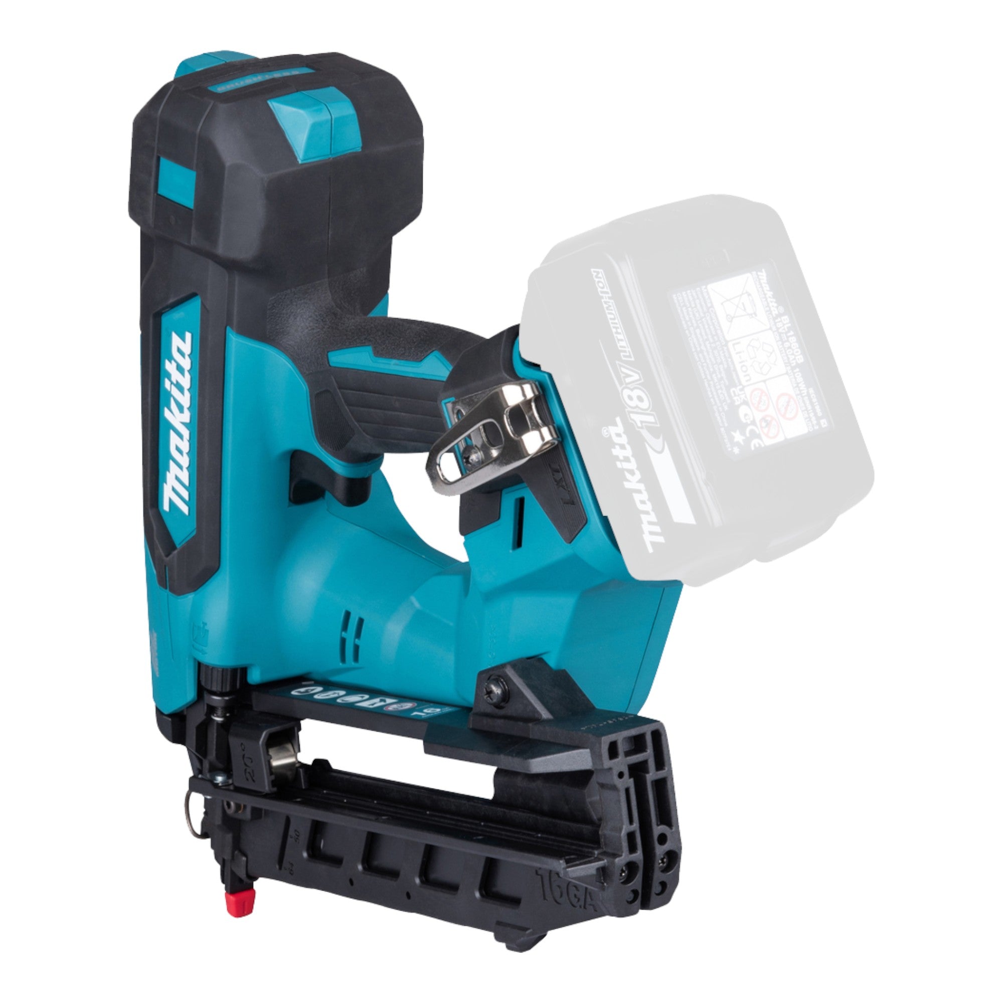 Makita DBN 610 RFJ Akku Stauchkopfnagler 18 V 32 64 mm Brushless 2x Akku 3 0 Ah Ladegeraet Makpac 4 - toolbrothers