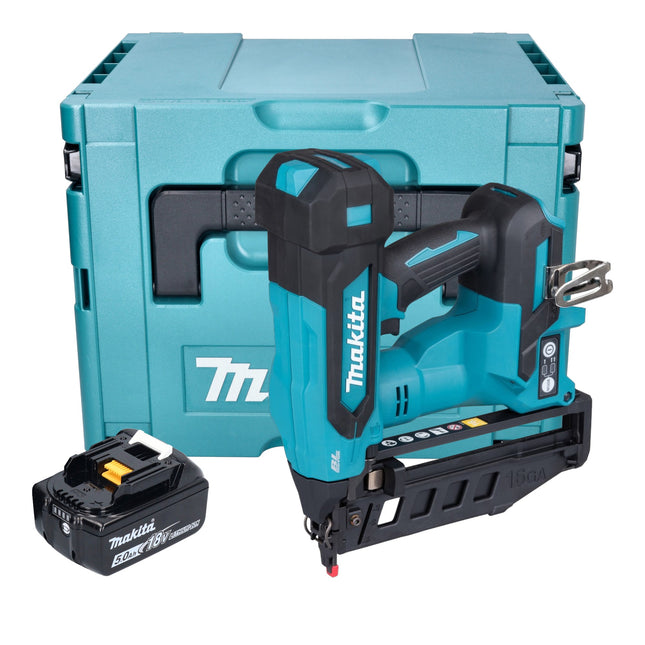 Makita DBN 601 T1J Akku Nagler 18 V 19 64 mm Brushless 1x Akku 5 0 Ah Makpac ohne Ladegeraet 0 - toolbrothers