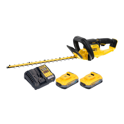 Dewalt DCMHT 563 H2 Akku Heckenschere 18 V 55 cm 2x Powerstack Akku 5 0 Ah Ladegeraet 0 - toolbrothers