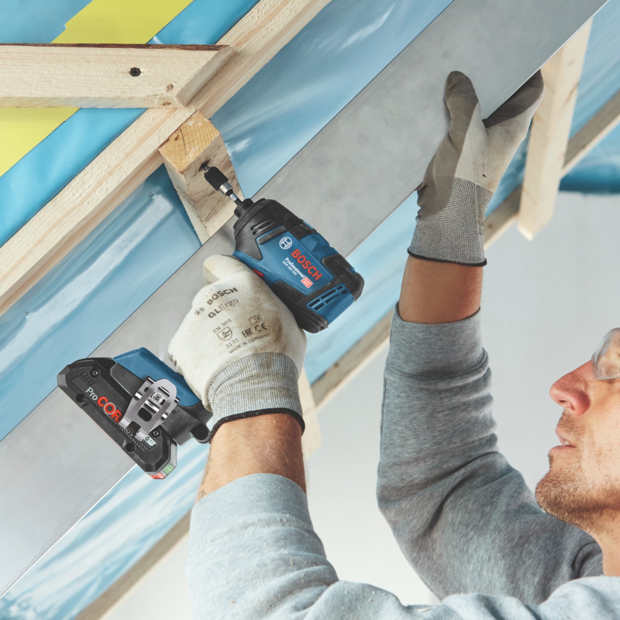 Bosch GDR 18V 200 Professional Akku Drehschlagschrauber 18 V 200 Nm Brushless 1x Akku 2 0 Ah ohne Ladegeraet 4 - toolbrothers