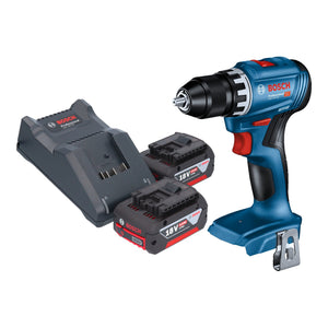 Bosch GSR 18V-45 Professional Akku Bohrschrauber 18 V 45 Nm Brushless + 2x Akku 4,0 Ah + Ladegerät