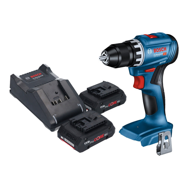 Bosch GSR 18V 45 Professional Akku Bohrschrauber 18 V 45 Nm Brushless 2x ProCORE Akku 4 0 Ah Ladegeraet 0 - toolbrothers