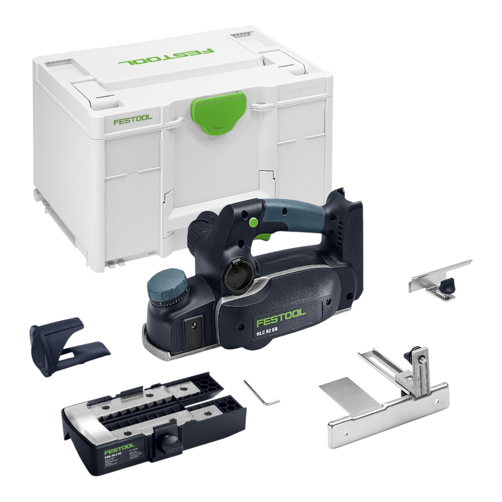 Festool HLC 82 EB Basic Set Akku Hobel 18 V 82 mm Brushless Systainer 578600 ohne Akku ohne Ladegeraet 1 - toolbrothers