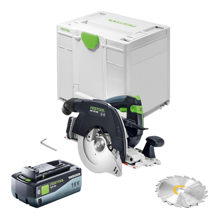 Festool HKC 55 KEB Basic Akku Handkreissaege 18 V 160 mm Brushless 1x Akku 8 0 Ah Systainer ohne Ladegeraet 0 - toolbrothers