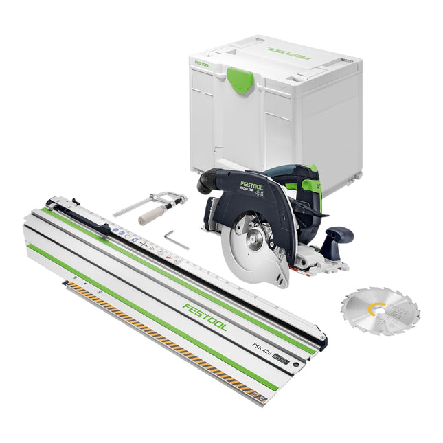 Festool HKC 55 KEB Basic FSK 420 Akku Handkreissaege 18 V 160 mm Brushless 578704 Kappschiene Systainer ohne Akku ohne Ladegeraet 0 - toolbrothers
