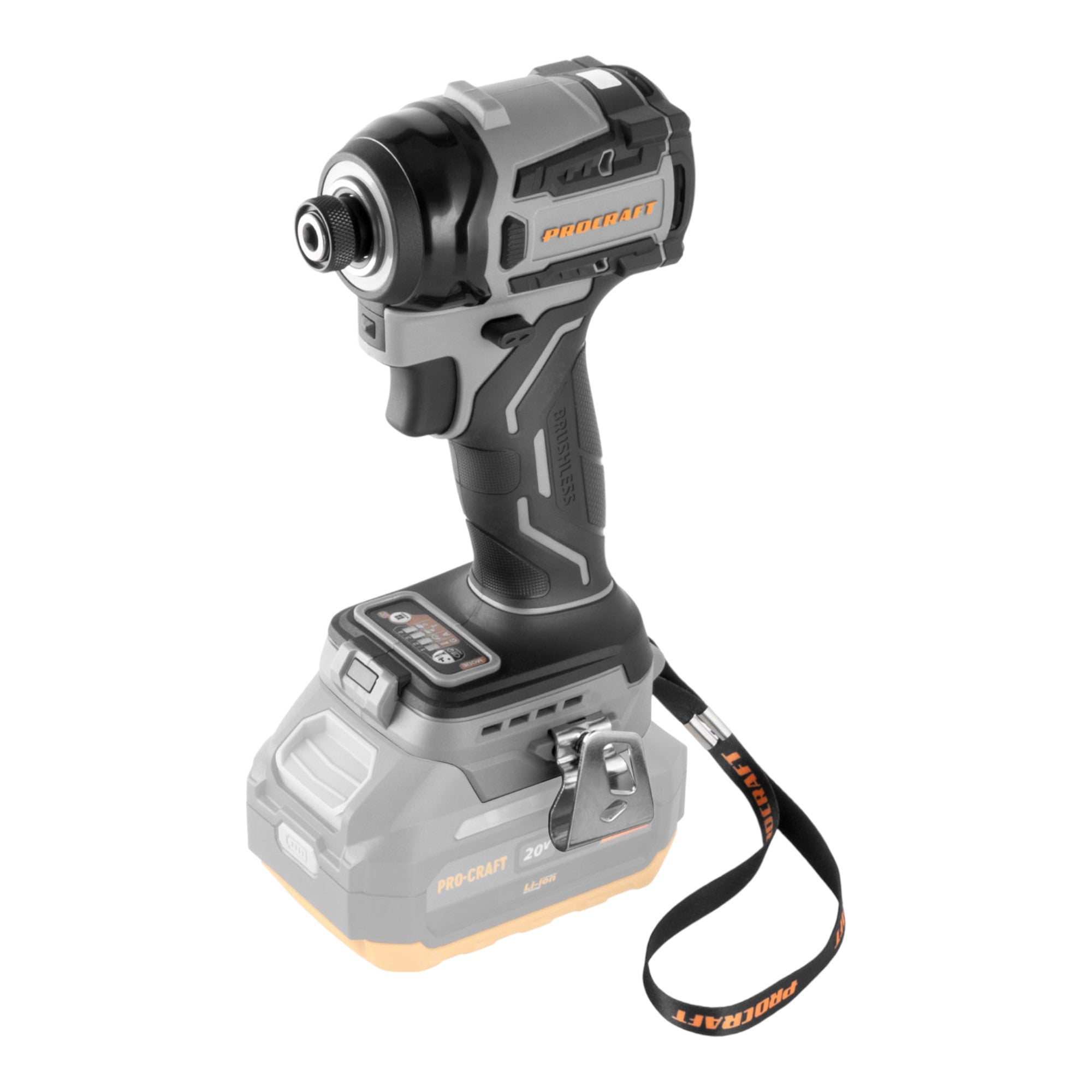 Procraft Industrial ID20Abb Akku Schlagschrauber 20 V 180 Nm 1 4 Solo ohne Akku ohne Ladegeraet 0 - toolbrothers