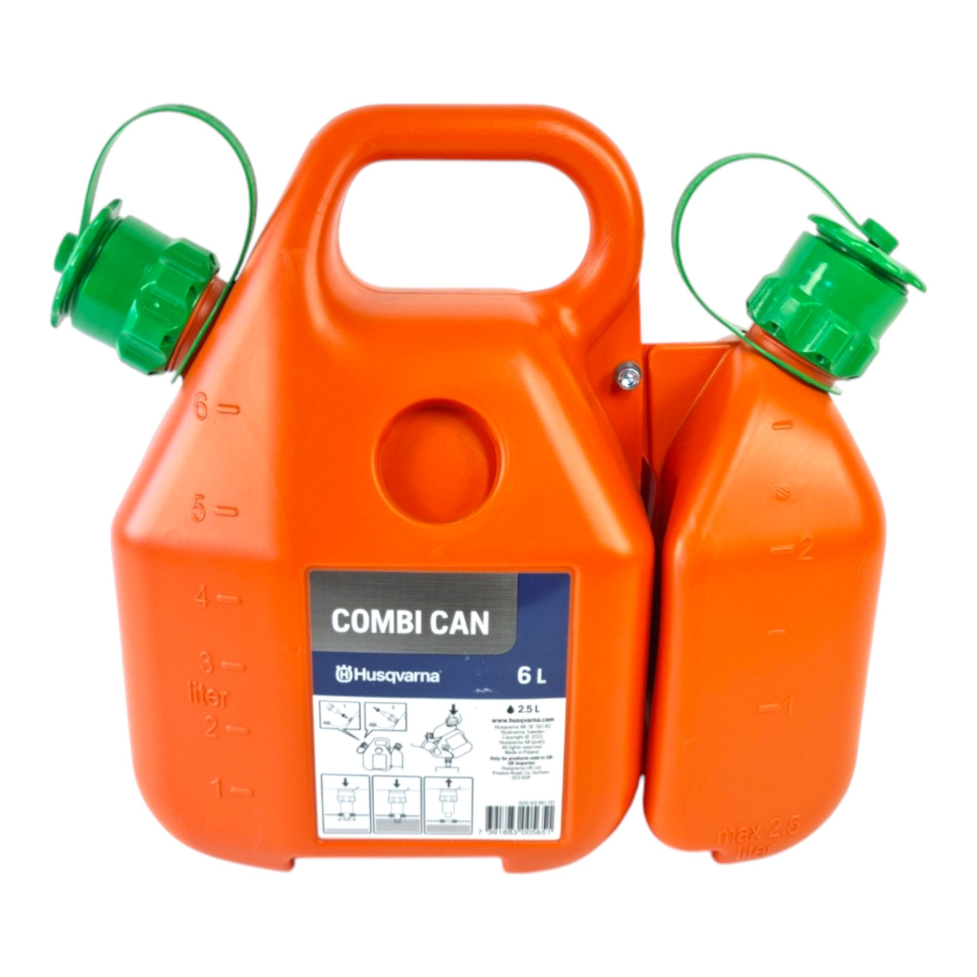 Husqvarna Kombikanister 6 2 5 L orange fuer Fett und Schmierstoffe 505698000  1 - toolbrothers