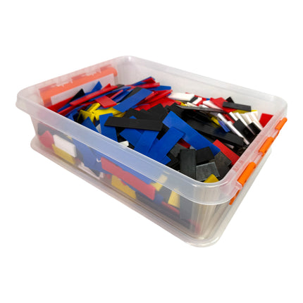 Knudsen Kilen Plastikbox mit Distanzkloetze Mix 1 5 mm Set Abstandklotz 520 Stueck 901000022  1 - toolbrothers