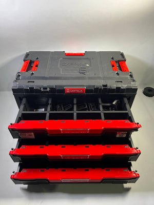 Qbrick System ONE Drawer 3 Toolbox 2.0 Werkzeugbox 587 x 380 x 340 mm 27 l mit drei Schubladen - Beschädigt