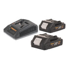 Procraft Starter Pack C20 4 Ladegeraet 20 V 4 A 2x 20 2A Akku 2 0 Ah 0 - toolbrothers