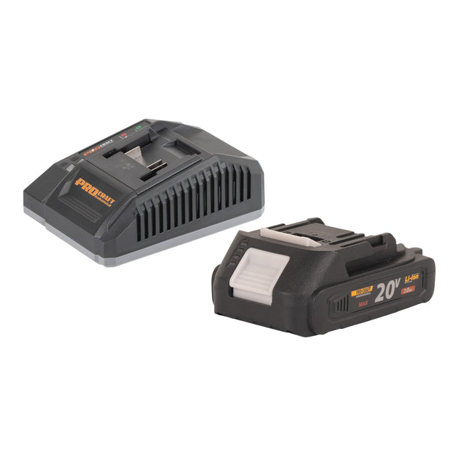 Procraft Starter Pack C20 6 5 Schnell Ladegeraet 20 V 6 5 A 1x 20 2A Akku 2 0 Ah 0 - toolbrothers