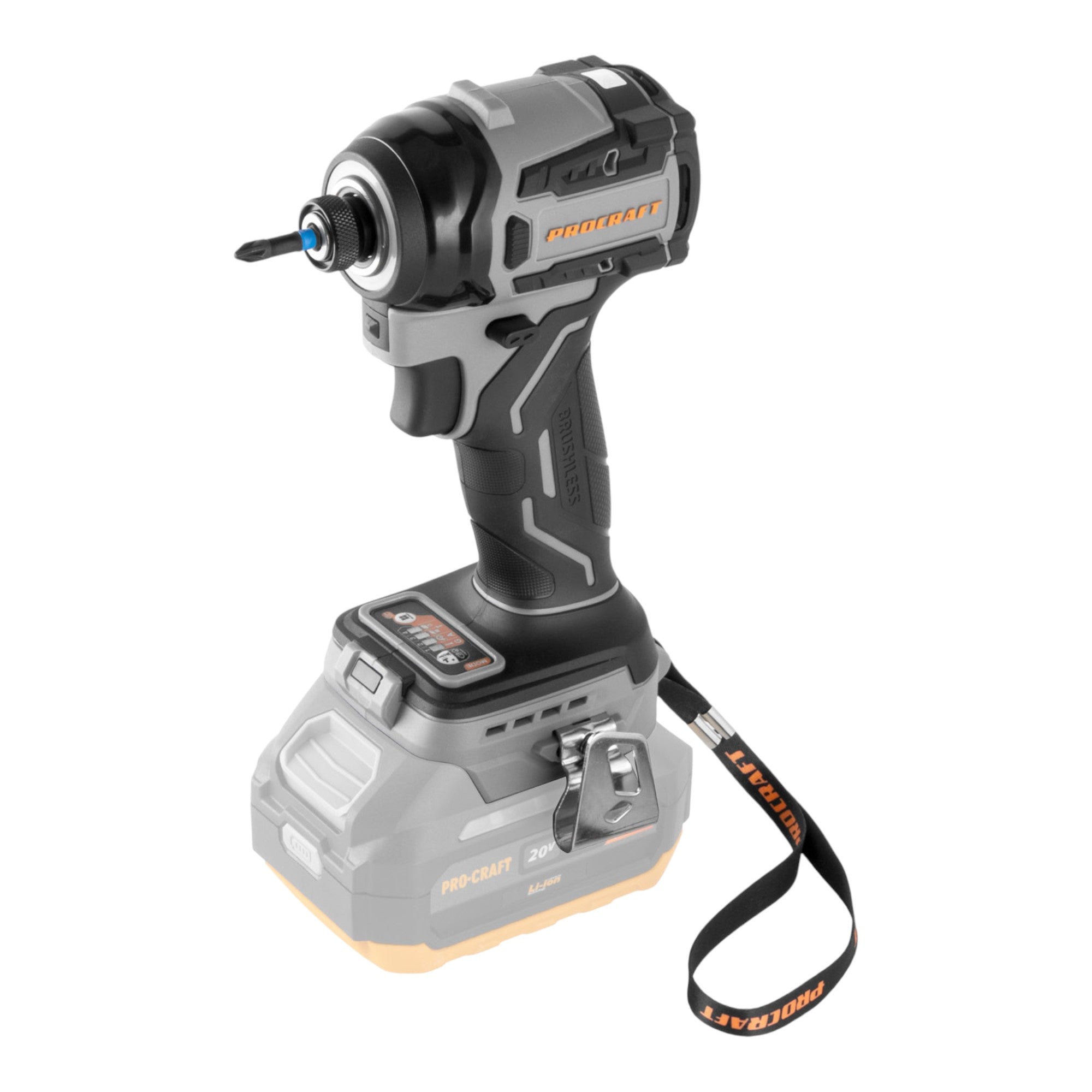 Procraft Industrial ID20Abb Akku Schlagschrauber 20 V 180 Nm 1 4 1x Akku 4 0 Ah ohne Ladegeraet 1 - toolbrothers