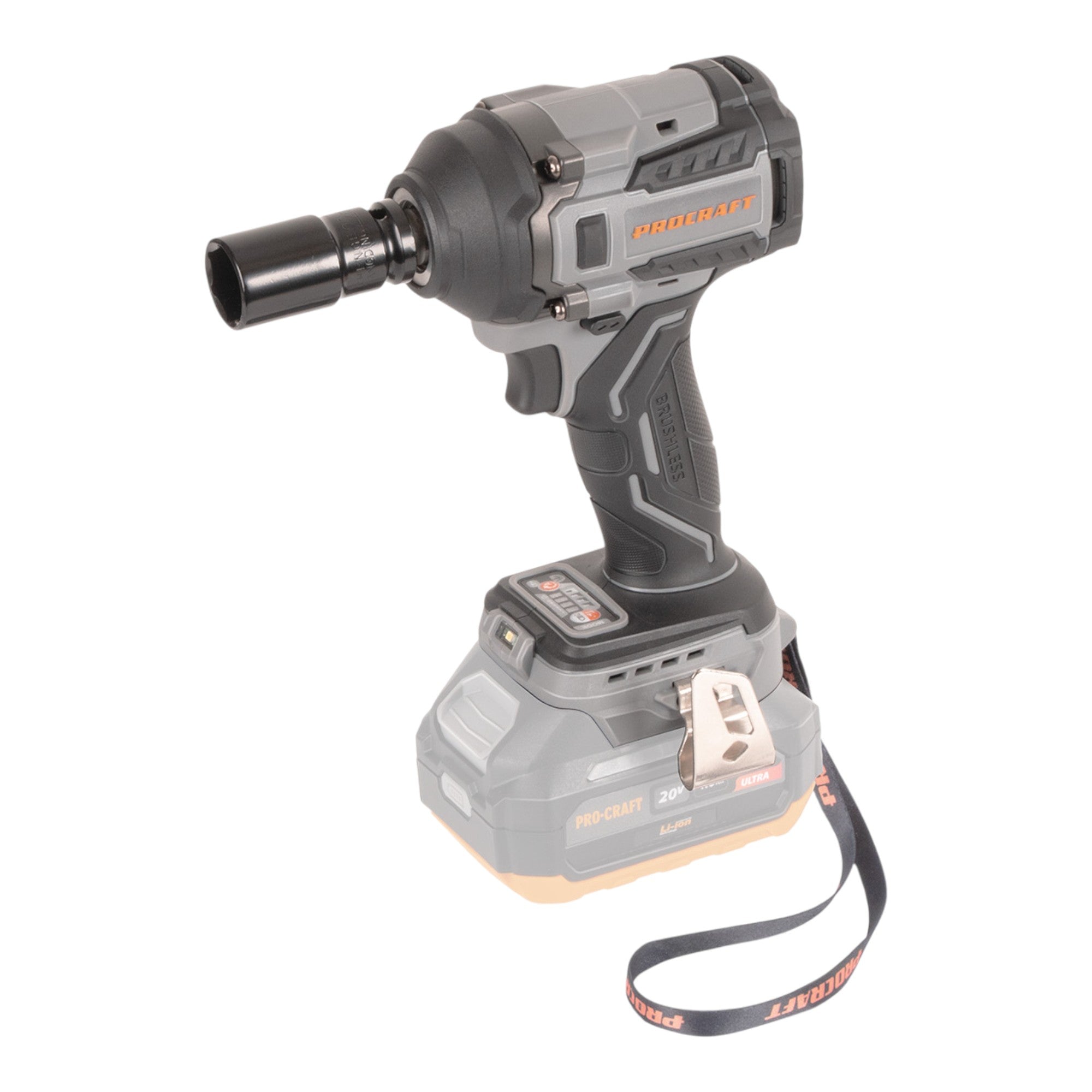 Procraft Industrial IW550Abb Akku Schlagschrauber 20 V 550 Nm 1 2 1x Akku 4 0 Ah ohne Ladegeraet 1 - toolbrothers