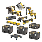 DeWalt DCK 853 P4T Kit outillage sans fil 18 V DCD 996 + DCF 887 + DCH 273 + DCG 405 + DCS 367 + DCS 356 + DCS 565 + DCL 050 + 4x batterie 5,0 Ah + chargeur + 4x T STAK + Trolley