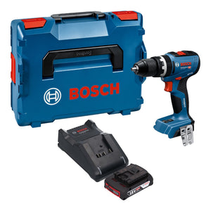 Bosch GSB 18V-65 Professional Akku Schlagbohrschrauber 18 V 65 Nm Brushless + 1x Akku 2,0 Ah + Ladegerät + L-Boxx