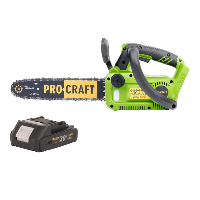 Procraft PKA42Libb Akku Kettensaege 20 V 304 mm Brushless 1x Akku 2 0 Ah ohne Ladegeraet 0 - toolbrothers